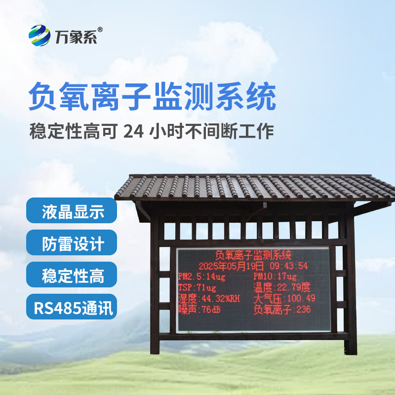 ??從數(shù)據(jù)到健康：負(fù)氧離子環(huán)境監(jiān)測站如何守護(hù)我們的呼吸質(zhì)量？