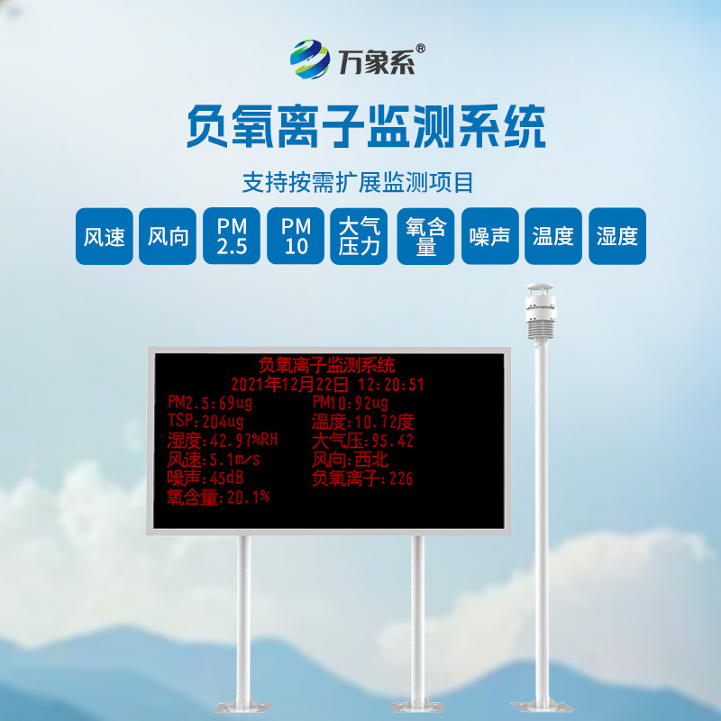 大氣負(fù)氧離子監(jiān)測系統(tǒng)